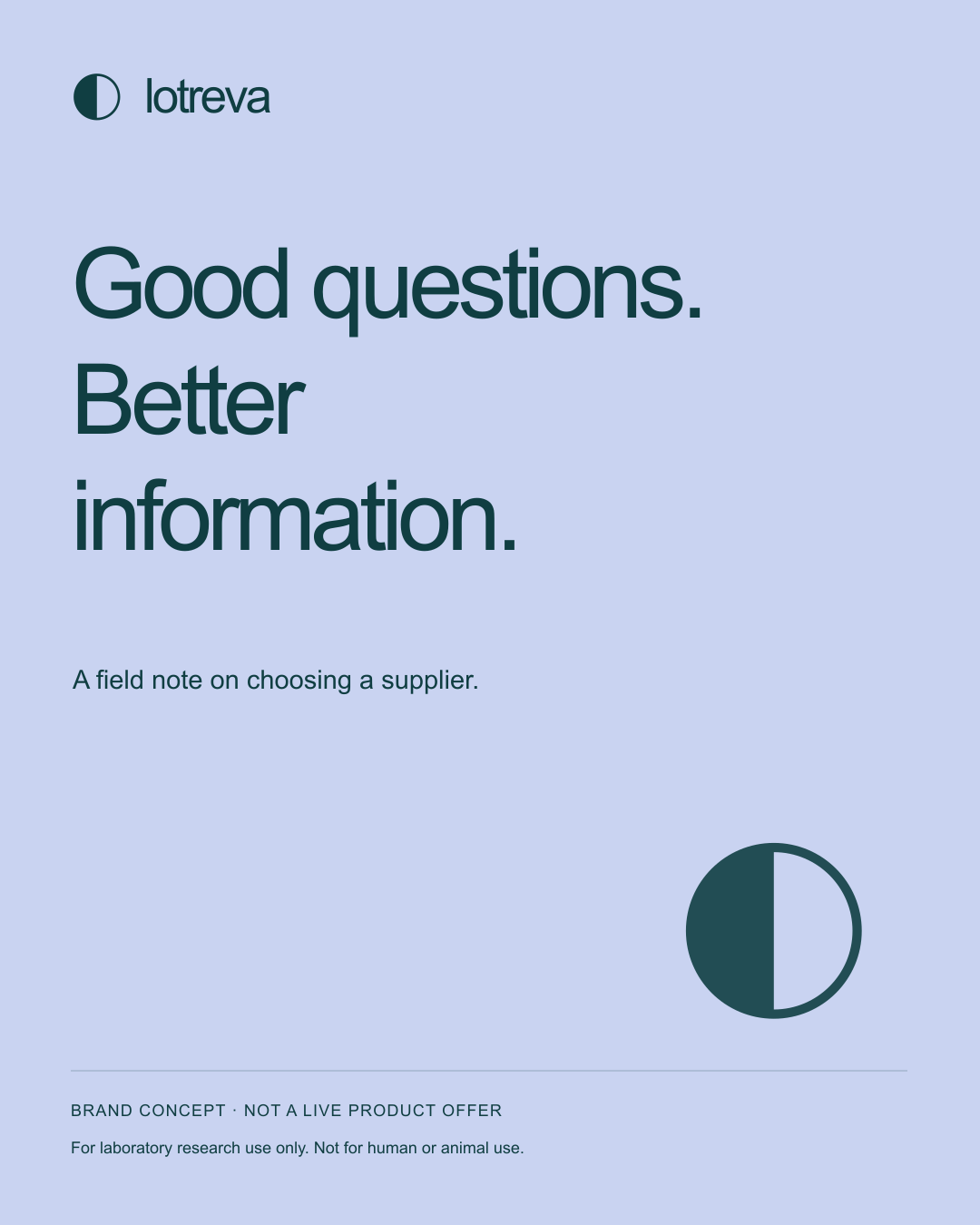 Lotreva social concept: Good questions. Better information.